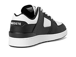 Lacoste Mens Court Cage Sneaker, BLK/WHT, 9.5