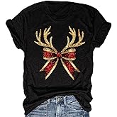 Winter T-Shirt for Women Family Christmas Party Tops Funny Xmas Baby It's Cold Outside Snowman Graphic Tees