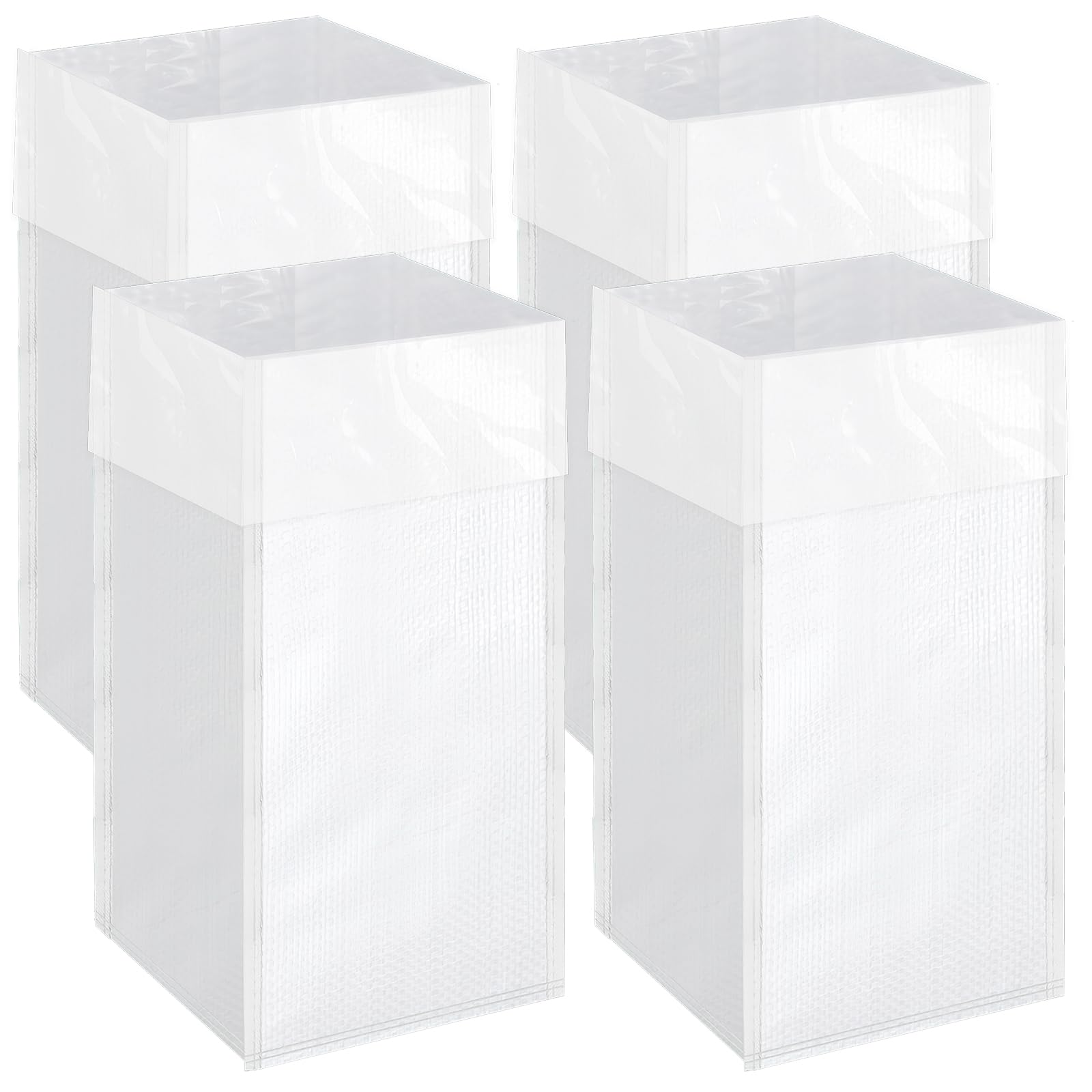 Photo 1 of YEXEXINM 4 Count 40 Gallon Disposable Trash Cans with Waterproof Lining for Events, Reusable Sturdy Garbage Bins for Parties and Weddings, XL Size Trash Can Bin for Garbage and Recycling
