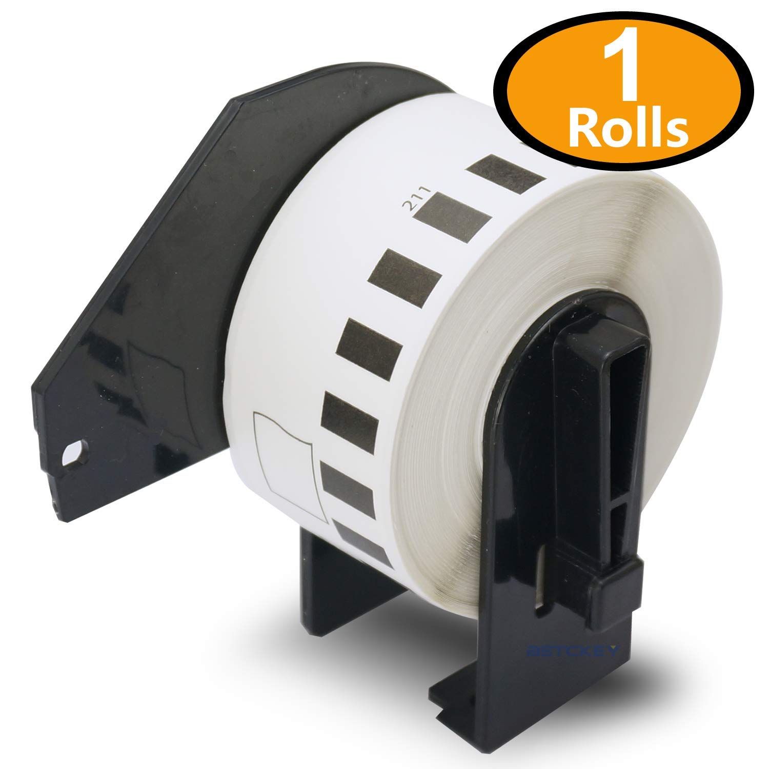 BETCKEY - 1 Roll DK-22211 Labels, 29mm x 15.24m, 1 Continuous Length Film Labels Compatible with Brother QL Label Printers