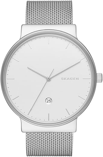 Skagen Reloj Unisex de Analogico con Correa en Chapado en ...