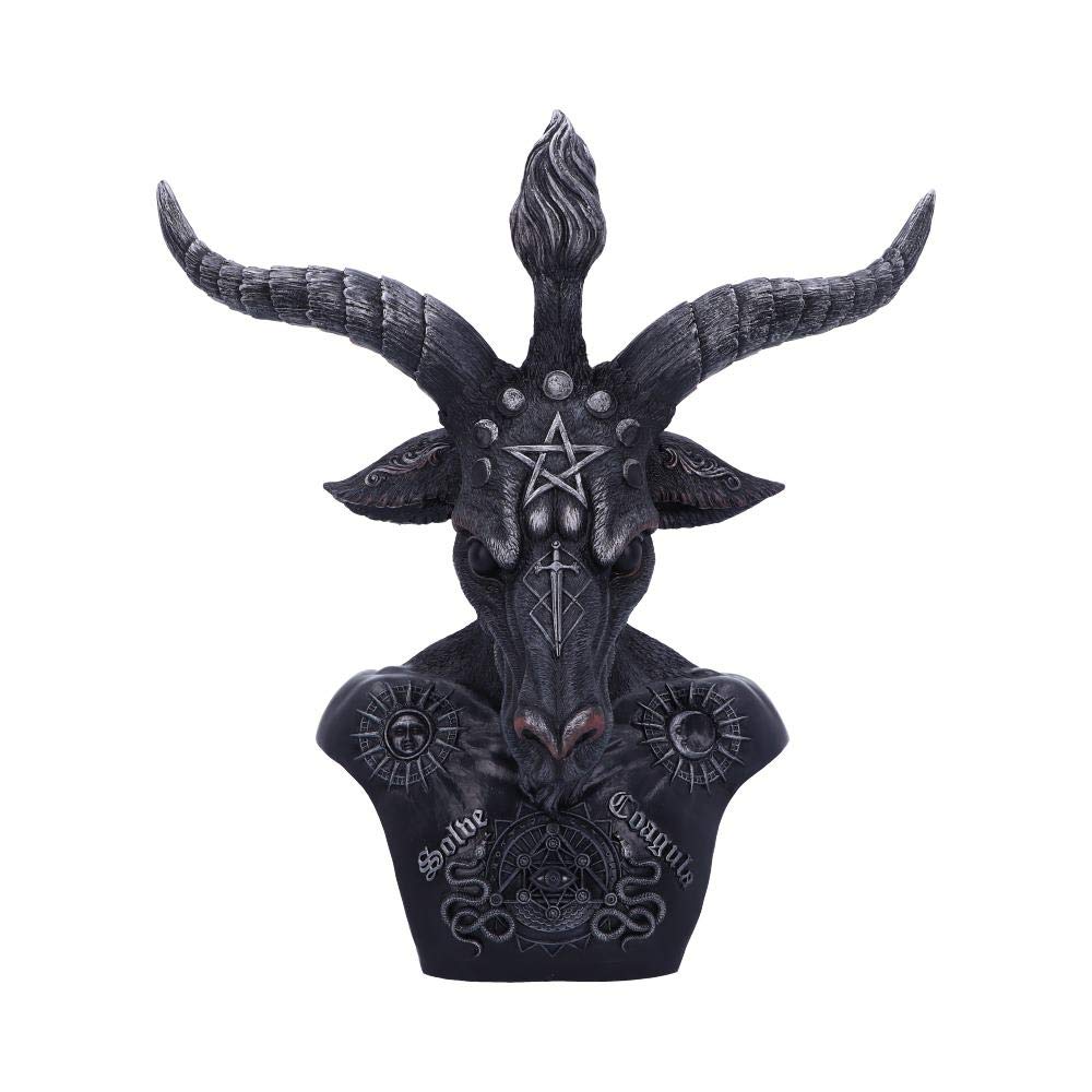 Nemesis Now Celestial Black and Silver Baphomet Bust, Polyresin, 33cm