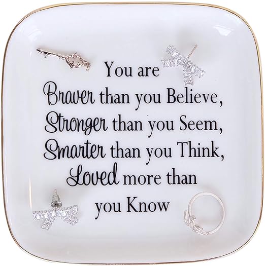 Amazon Com Pudding Cabin Daughter Gift Jewelry Dish Trinket Dish