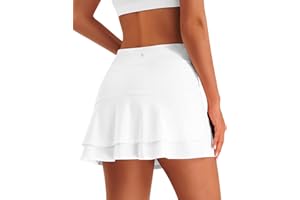 Stelle Tennis Skirts for Women Athletic Skirt with Shorts Golf Skort Pocket High Waisted Skorts Workout Pickleball