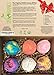 Bubble Bath Scoops Gift Set with Natural Oils & Cocoa Butter for Velvety Aromatherapy Bubbles Gender Neutral - Spa Bubble Bath -Handmade in USA - Set of 6 Assorted bubble Truffles