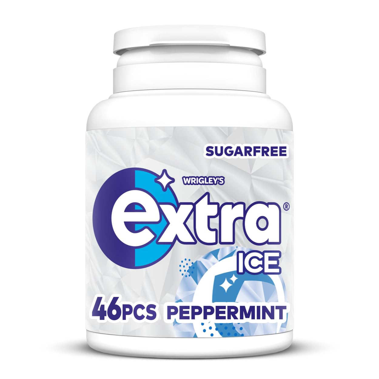 Extra Chewing Gum, Sugar Free, Ice Peppermint Flavour, Chewing Gum 46 Pieces, 64g
