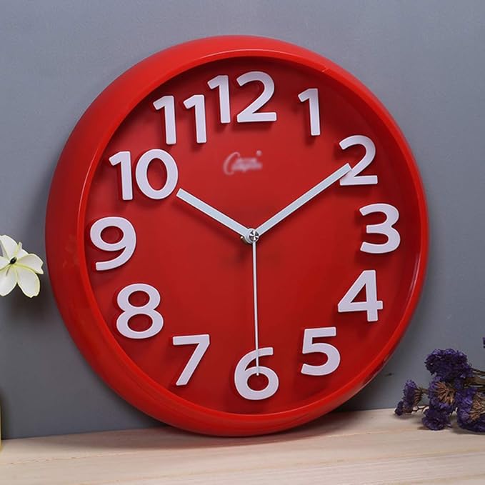 Modern Minimalist 12.6inch Wall Clock, Silent Clock