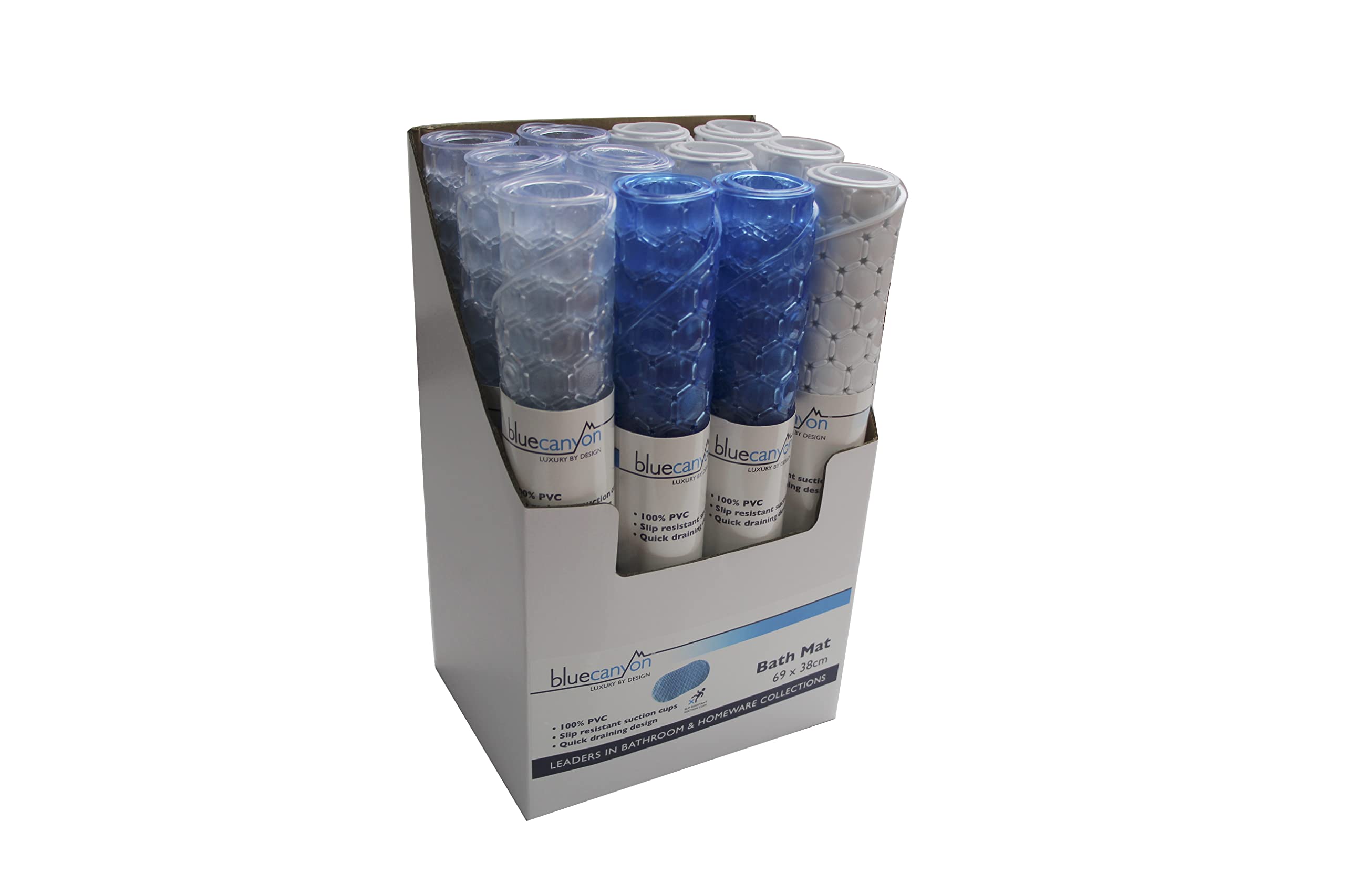 PVC Hexagonal Promo Mat 12pcs Asst Colours