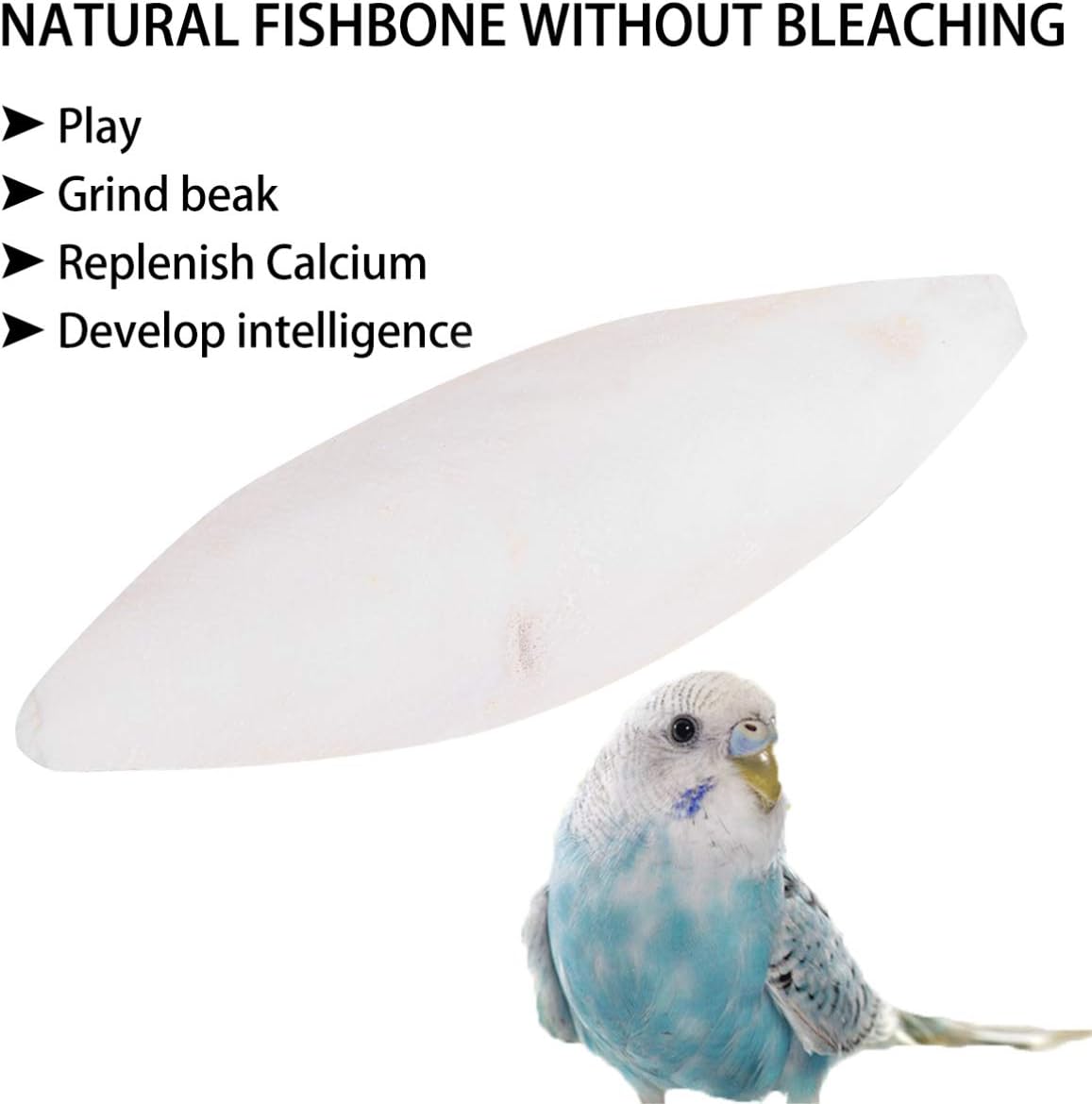 POPETPOP Parrot Cuttlebone Toys - 6 pcs Cuttlefish Bone Bird Chewing Toys for Cockatiels,Parakeets,Finches,Canaries and Lovebirds - Image 3