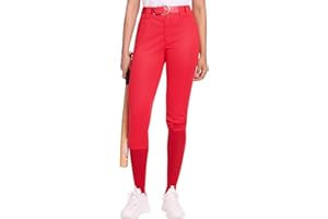 DREAMMONKEY Dreammoneky Women's Softball Pants Low-Rise 3/4 Tapered Leg Baseball Pants with Dual-Layer Knee Protection for Youth Girls