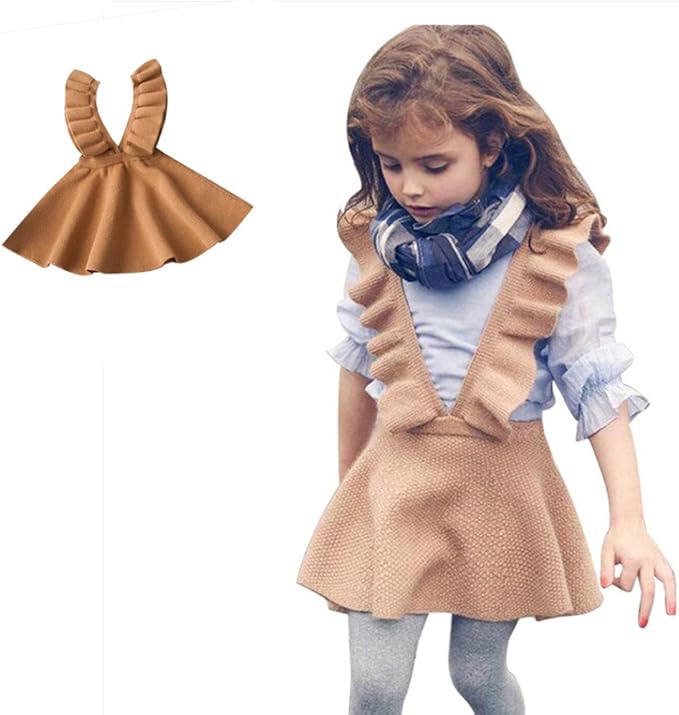 Amazon Co Jp かわいい 無地 子供 スカート 子供 ワンピース ベビー服 女の子 赤ちゃん服 幼児 子供服 女の子 5サイズ プレゼント90cm 100cm 110cm 1cm 130cm 2歳 6歳 ブラウン 90cm 2歳 ブラウン 服 ファッション小物
