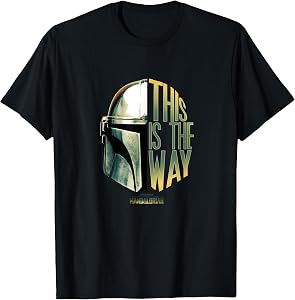 Star Wars: The Mandalorian This Is The Way Helmet Logo Stack T-Shirt