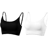 AMRIY Womens Sports Bras for Women Light Support Padded Workout Bras for Women Supportive Seamless Women's Wireless Yoga Bra