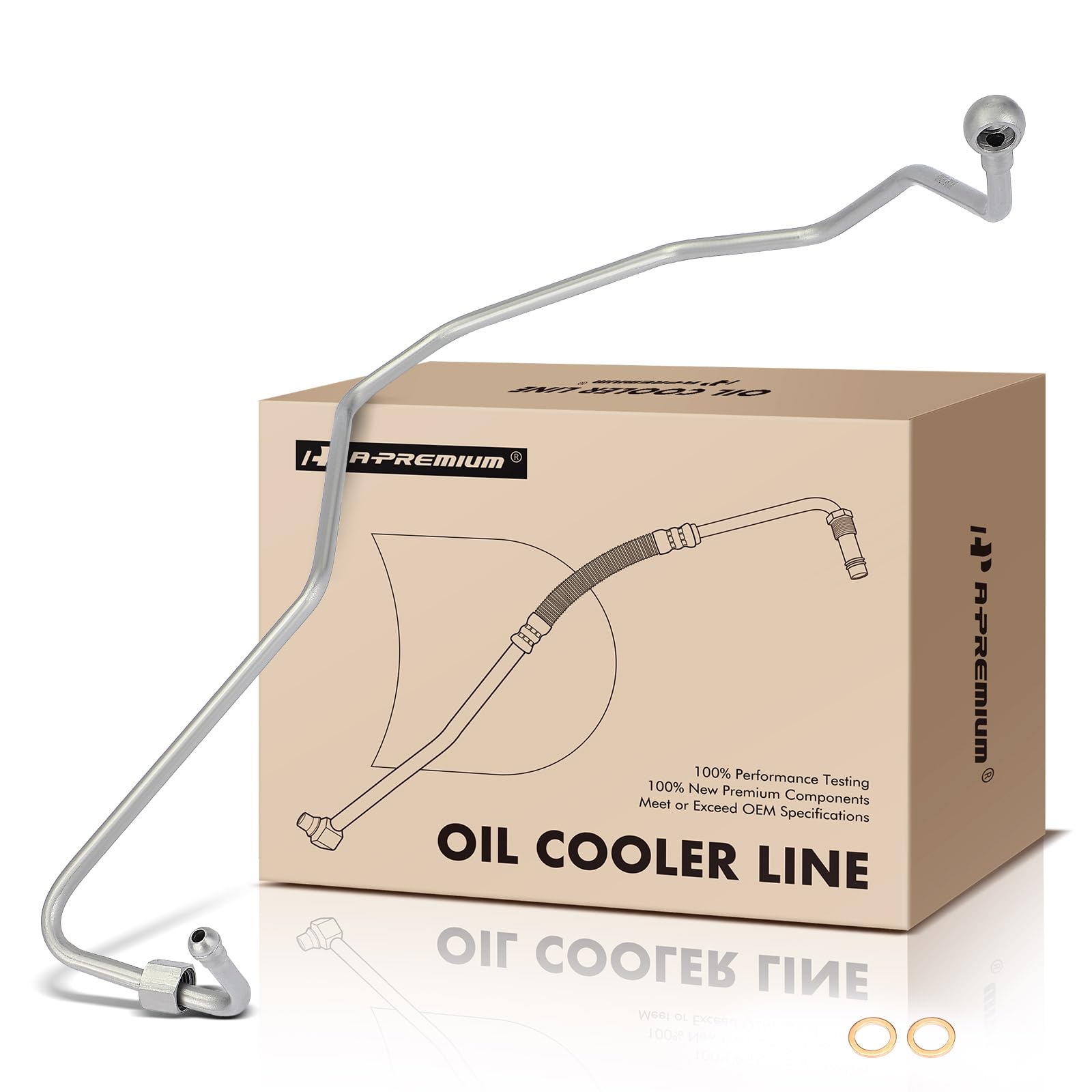 Photo 1 of A-Premium Turbocharger Oil Feed Line Compatible with Volkswagen Jetta 2004-2006, Golf 2004-2006, Beetle 2004-2006, 1.9L, Inlet