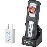 Scangrip Sunmatch 4 Work Light Rechargeable LED Light for Color Match and CCT SCAN Function, Bundle with a Wall Plug