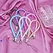 Hand Grip Lanyard, Crystal Hand Wrist Strap Attaches for Cameras, Phones, Media Players, PSP, USB Thumb Drives, Keys (10'' 7 Pack in 7 Assorted Colors)