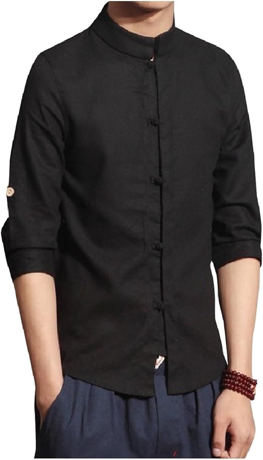 camisas estilo mandarin