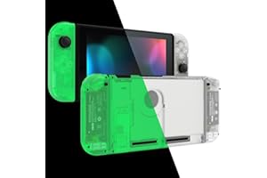 eXtremeRate DIY Replacement Shell Buttons for Nintendo Switch, Back Plate for Switch Console, Housing with Colorful Buttons f