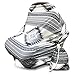 Nursing Breastfeeding Cover Scarf - Aztec Grey - Infant Car Seat Canopy - Shopping Cart - Carseat Covers - Baby gear - Multi Use Blanket Stroller - Perfect Baby Shower Gift for Boys and Girls