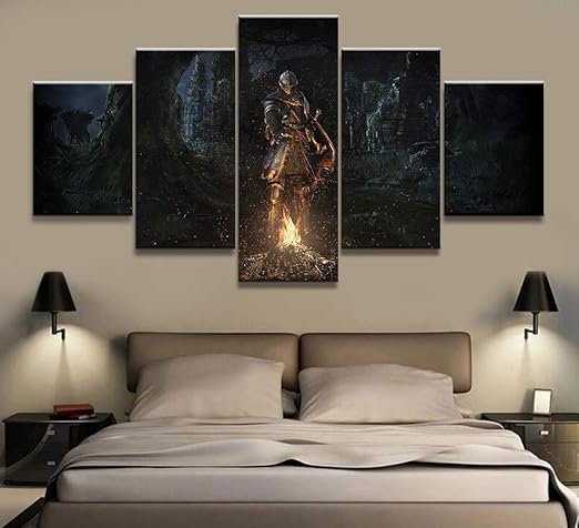 Impresiones En Lienzo 5 Piezas De Cuadros Arte De La Pared Juego