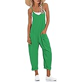 UNIANKIYA One Piece Jumpsuits for Women Casual Overalls Summer Rompers Trendy Jumpers Beach Vacation Outfits Travel Clothes