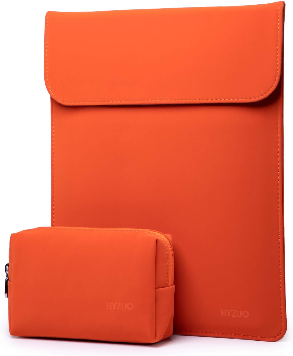 HYZUO 15-16 Inch Laptop Sleeve Case Compatible with 2019 MacBook Pro 16 A2141/ Surface Laptop 3 15 Inch/Dell XPS 15/2012-2015 Old MacBook Pro Retina 15 A1398, Orange