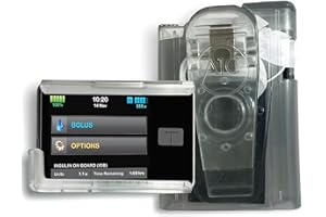 PUG PROTECTIVE GEAR (2023-24 Model) A1C Pump Case, 360 Rotating Case for Tandem Tslim, t:Slim X2, t:Slim G4, Insulin Pump Case Holder for Diabetes (Clear)