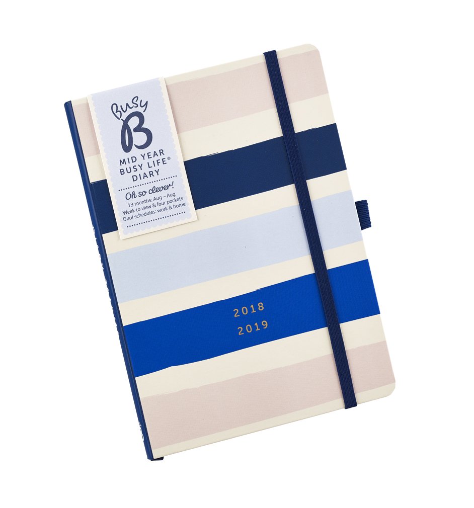 Busy B Stripe 2018-19 Mid Year Busy Life Diary