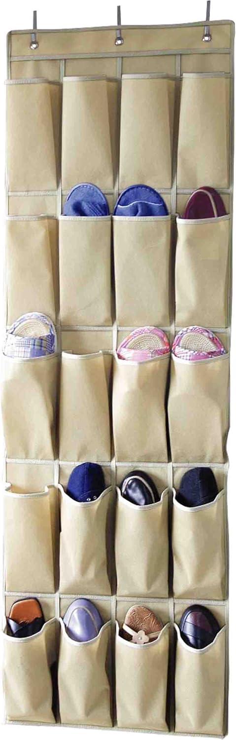 Sunbeam 20 Pocket über der Tür Schuh Organizer beige: Amazon.de: Küche