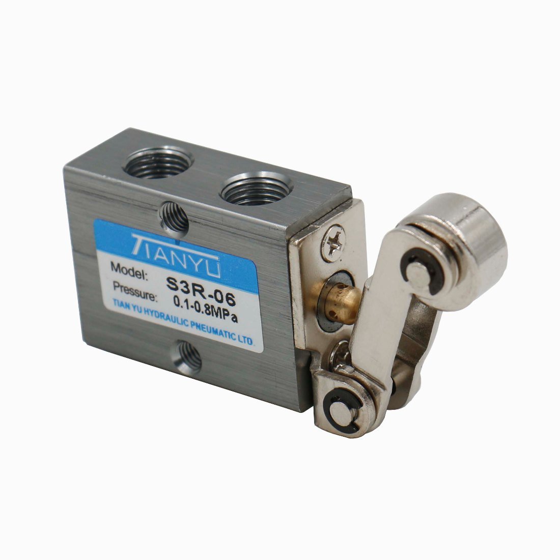 Baomain Roller Type Pneumatic Mechanical Valve S3R06 00.8MPa 2