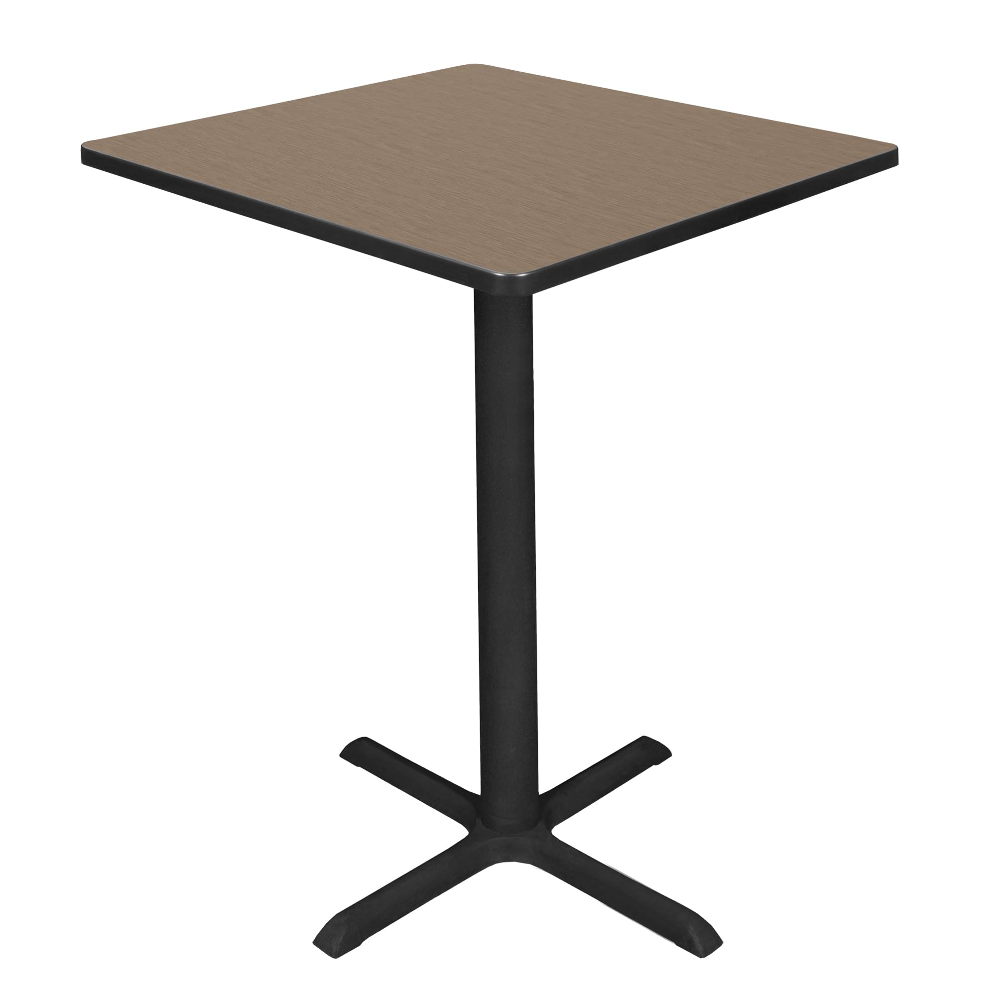 Photo 1 of ***MISSING BASE***
Regency Cain Medium 36 in. Square X-Base Cafe Table- Noble Oak
