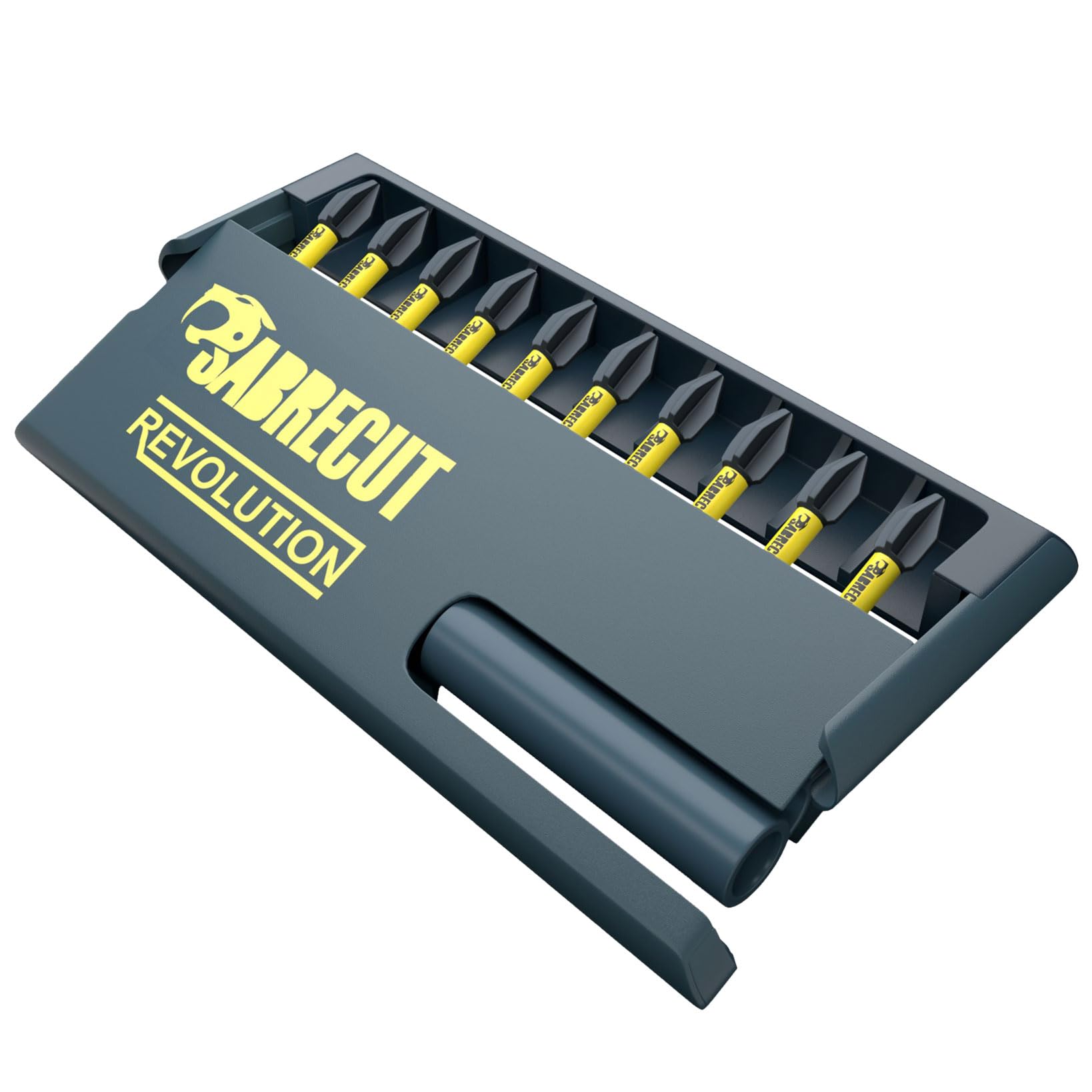 11 Piece SabreCut SCRKB11PH2 Professional Magnetic 32mm PH2 Phillips Impact Bits and 60mm Bit Holder in Storage Box