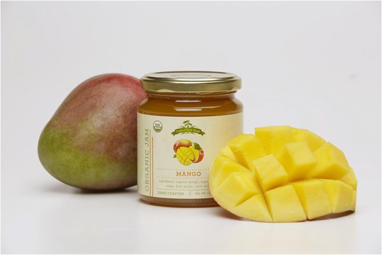 Tropical Fruit Stand ORGANIC Jam,-Jelly -12 Ounce Jar (Mango, 12 Ounce)