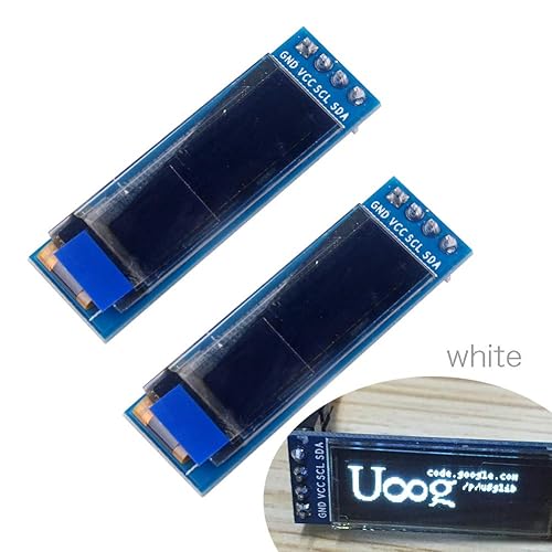 0.91'' OLED LCD Display Module I2C IIC 128x32 Serial White 0.91 inch ...
