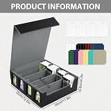 Aolso Trading Card Storage Box 2400+ Cards PU Leather Grey Quartuple Box view 3