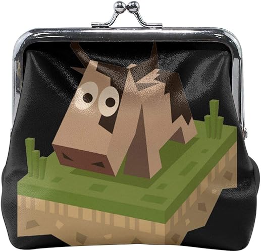 Amazon 財布 がま口 レディース ウォレット ミニポーチ 小銭入れ 革 かわいい マインクラフト かわいい 牛 コインケース カード収納 瑞穂創造株式 シューズ バッグ