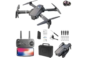 Generic Drones with Camera 1080p HD, Fpv Camera Remote Control, Gesture Photo/Video, Intelligent Height Setting, Trajectory Flight, Wifi Mobile Phone Control, 1080p Wide Angle Camera