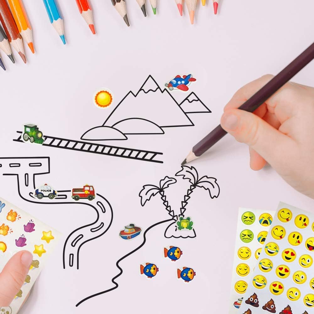 Amazon Co Jp Artcreativity 絵文字ステッカー詰め合わせ 子供用 12枚パック 72枚 3 000枚以上のステッカー付き 絵文字ステッカーセット 先生 教室でのご褒美 アート用品 パーティーの記念品 グッディーバッグフィラー おもちゃ