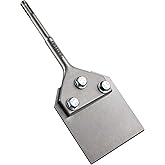 Firecore SDS Plus Floor Scraper, 4 Inch Wide Tile Thinset Scaling Chisel, 4" x 10" Thinset Scraper Adhesives Remover Wall Scr