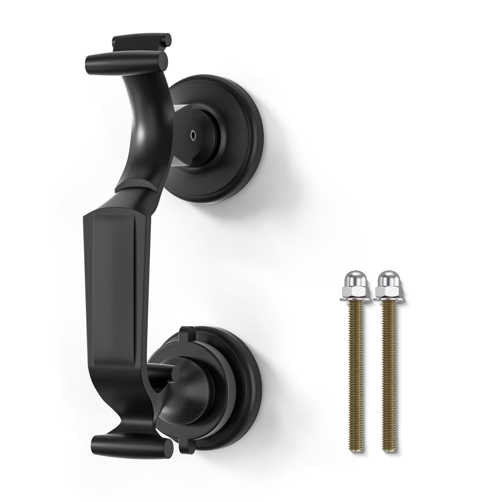 Bwintech 1 Pcs Black Doctors Design Heavy Duty Door Knocker For Front Door — image 1