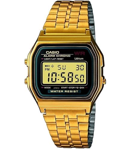 Amazon.com: Casio Vintage Gold-Tone Stainless Steel Connected