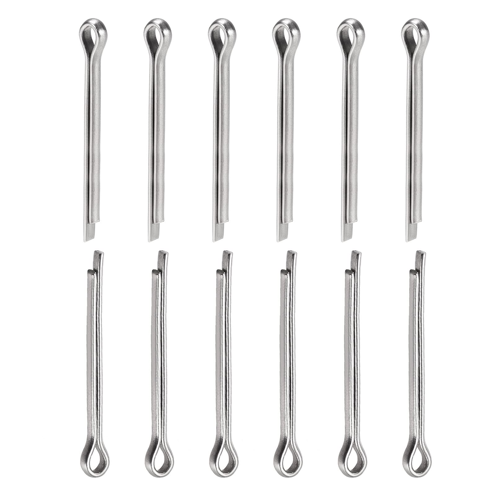 DTGN 3mm x 30mm (DxL) Cotter Clip Pins - 30Pack - Good for Machinery - 304 Stainless Steel Hairpin Fasteners - Silver