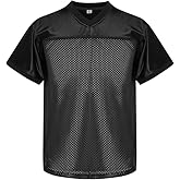 RE-HUO Youth Blank Football Jersey Athletic Football Practice Jersey Hip Hop Sports Shirt for Kids