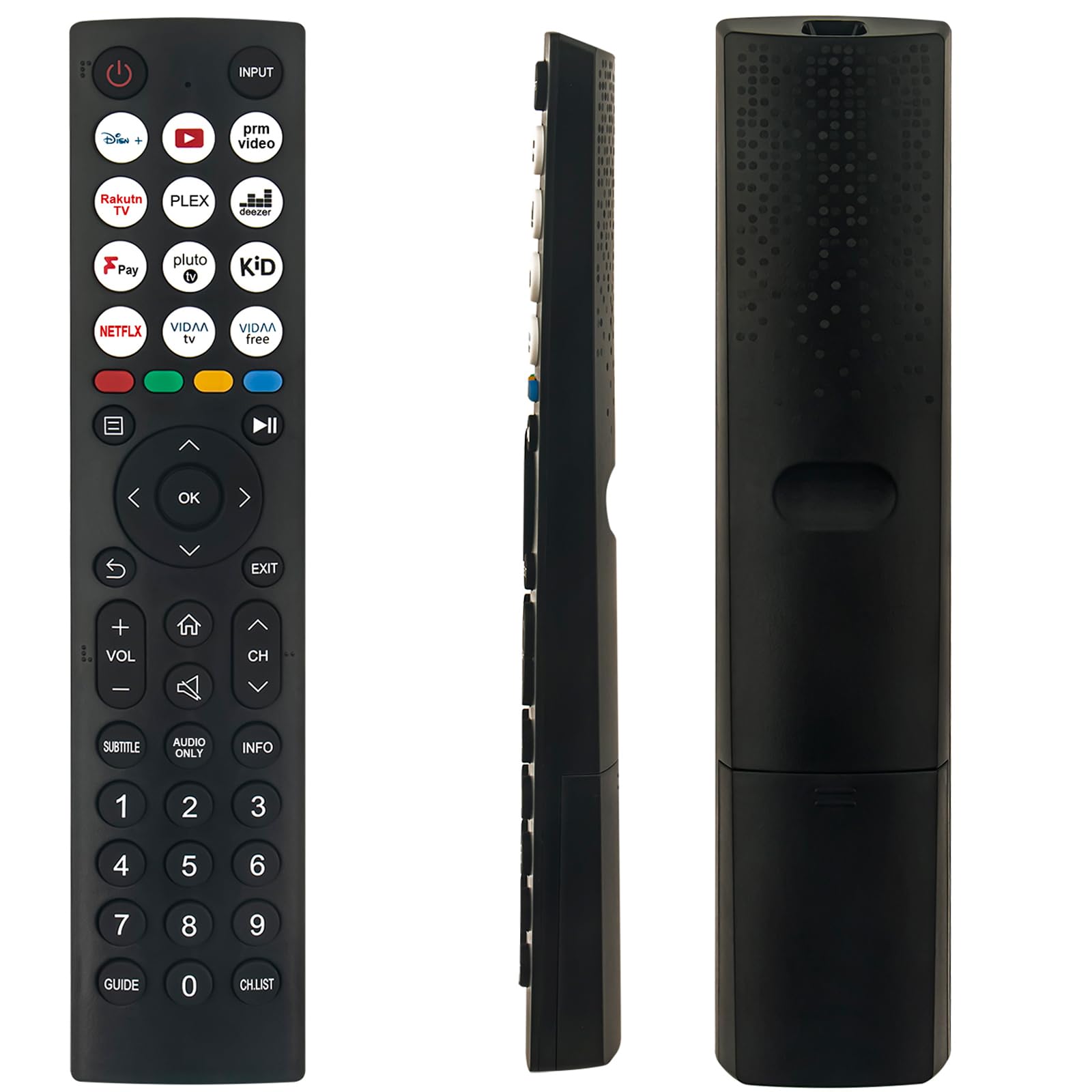 Replacement Remote Control Compatible with Hisense Vidaa TV 32A5KQTUK 40A4KTUK 32A4KTUK 32E4KTUK 55E7KQTUK 58A6KTUK 65A6KTUK 43A7KQ 43A6K 65U6KQ 43A6KTUK 43E78KQTUK 43E61KT 50E61KT
