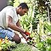 Vremi Heavy Duty Gardening Gloves for Men and Women - 3 Pack Large Size Bamboo Nitrile Coated Indoor and Outdoor Garden Gloves for Vegetable Roses or Flower Gardens - Blue Green and Red