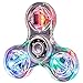 Fidget Spinner, Clear Fidget Toy, Party Led Light Rainbow Toy Finger Hand Spinner-Kids Crystal The Mesmerizing Led Lights For Boredom Adhd Anxiety Stress Relief Adults, Boy N Girls--5 Pack