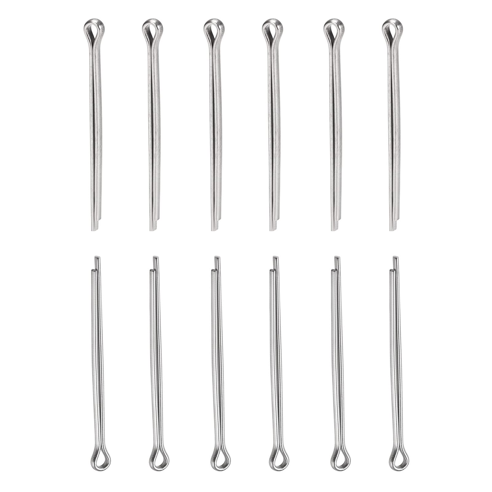 DTGN 2.5mm x 40mm (DxL) Cotter Clip Pins - 30Pack - Good for Machinery - 304 Stainless Steel Hairpin Fasteners - Silver