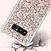 UrbanDrama Galaxy S8 Plus Case, Luxury Glitter Sparkly Crystal Rhinestone Dual Layer High Impact Hard PC Soft TPU Bumper Anti-Slip Shockproof Protective Case for Samsung Galaxy S8 Plus, Rose Gold