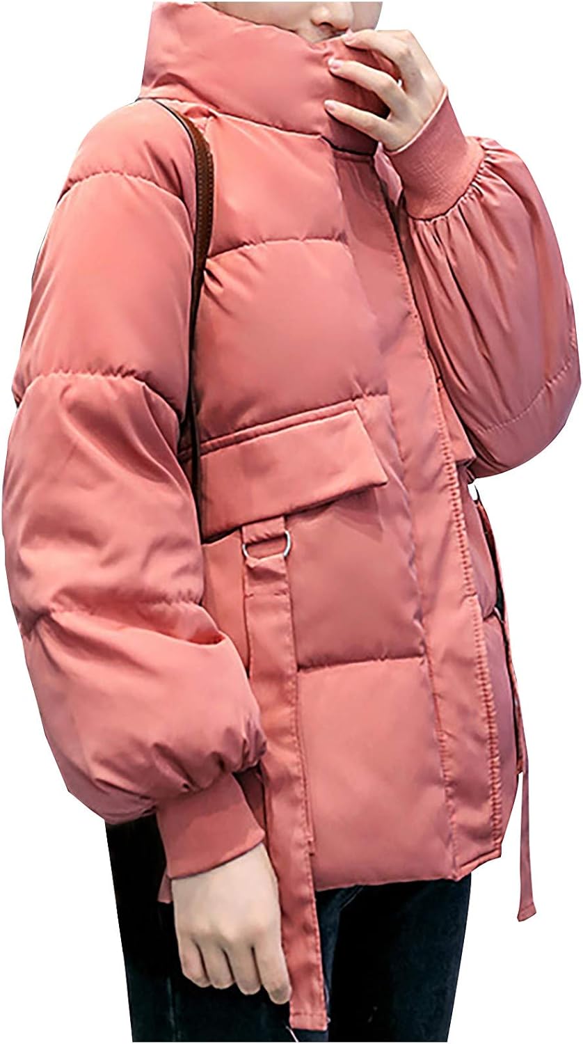 WOYAOFEI Medium length, loose women's jacket made of cotton for women