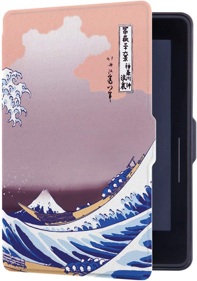 HUASIRU Painting Case for Amazon Kindle Voyage Cover with Auto Sleep/Wake, Surf